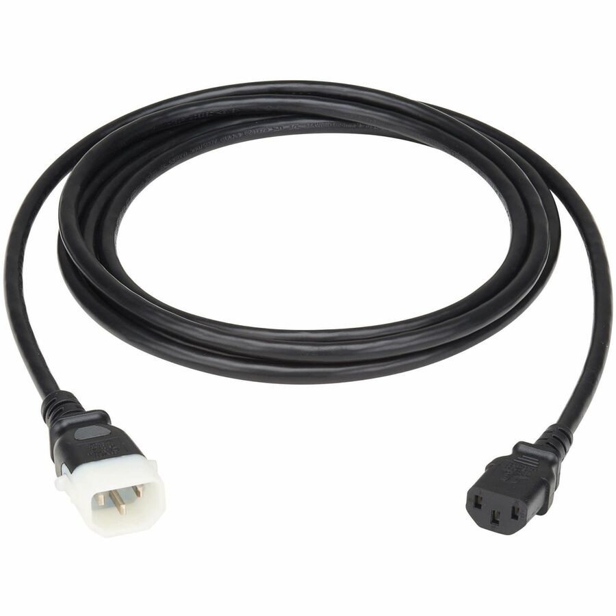 Eaton Tripp Lite Series PDU Power Cord, C13 to P-Lock C14 - North America and Europe Rated, 10A, 250V, 18AWG, 6 ft. (1.83m), Black