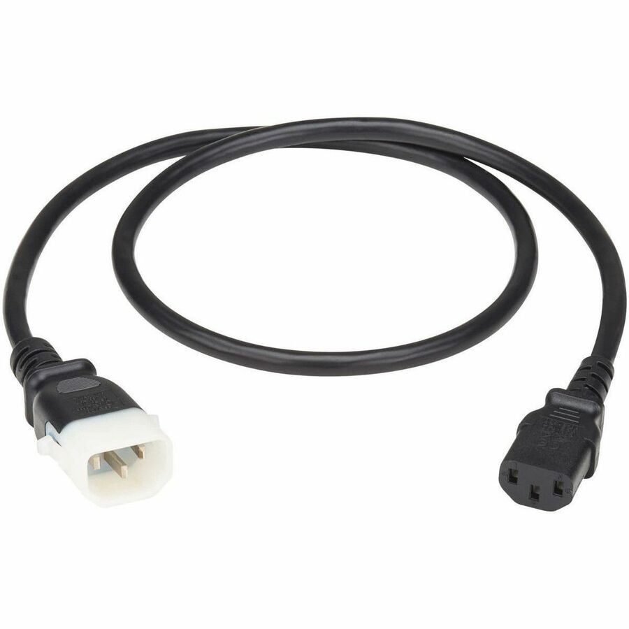 Eaton Tripp Lite Series PDU Power Cord, C13 to P-Lock C14 - Heavy-Duty, 15A, 250V, 14 AWG, 4 ft. (1.2 m), Black