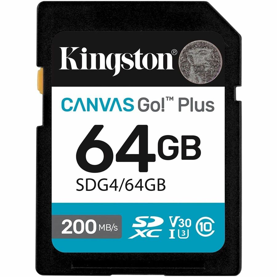 Kingston Canvas Go! Plus 64 GB Class 10/UHS-I (U3) V30 SDXC - 1