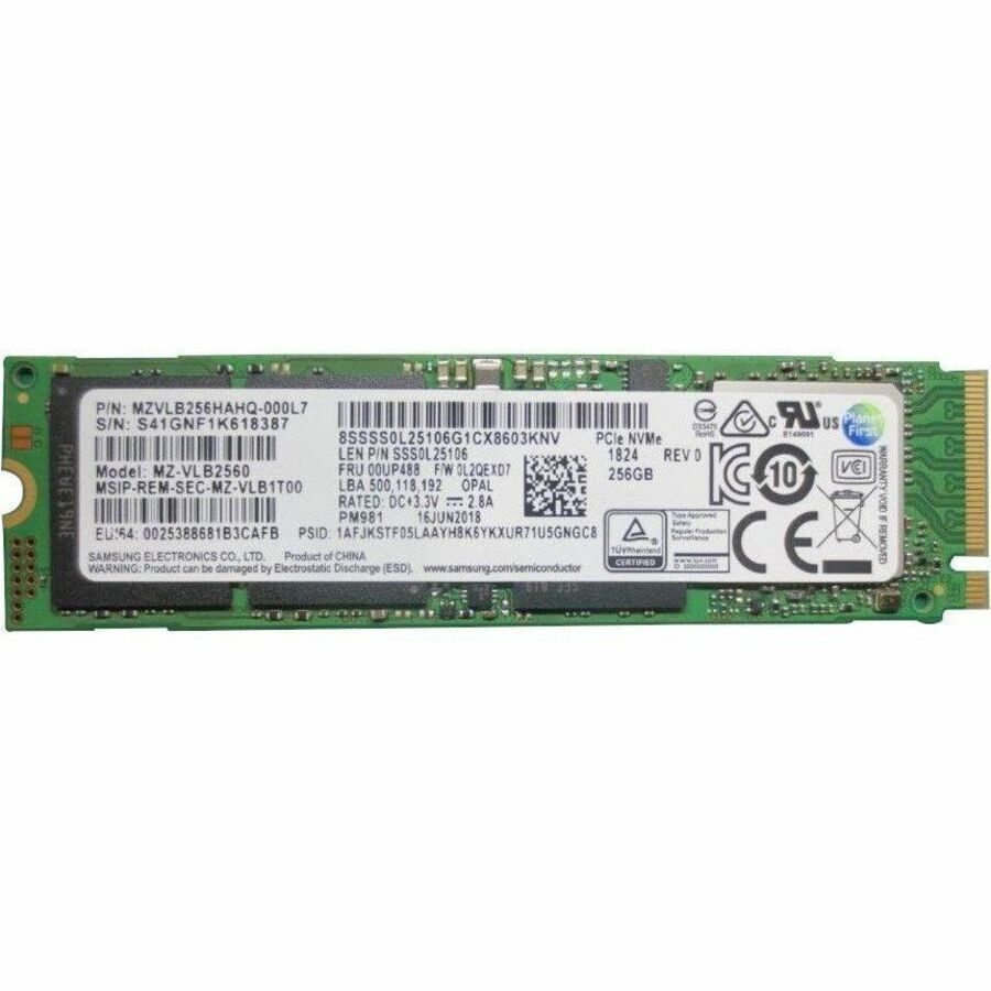 LENOVO DCG SOURCING 256 GB Solid State Drive - Internal - PCI Express NVMe