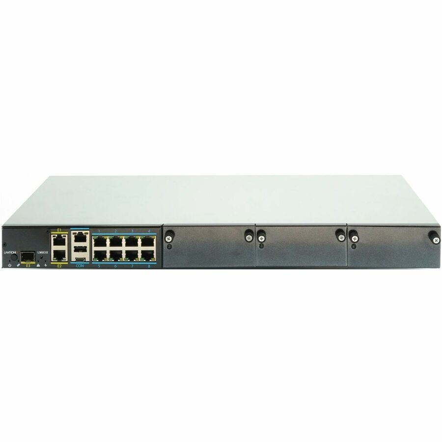 LM83X Console Server with 8 total serial ports, dual DC power