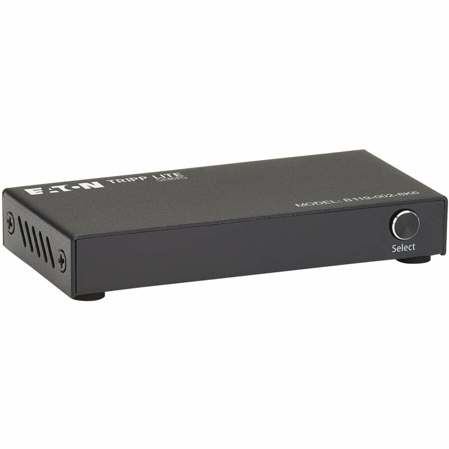 Tripp Lite series 2-Port HDMI Switch with Remote Control - 8K 60 Hz, UHD, 4:4:4, HDR10+, HDCP 2.3