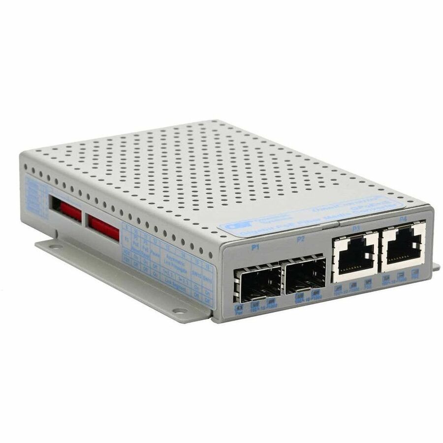 Omnitron Systems OmniConverter GPoEBT/S Transceiver/Media Converter