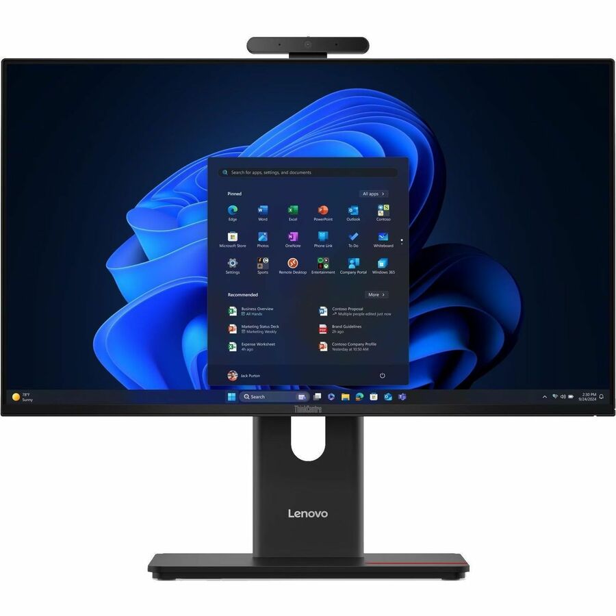 Lenovo ThinkCentre M70a Gen 6 13AY000BUS All-in-One Computer - Intel Core Ultra 5 2nd Gen 225T - 16 GB - 512 GB SSD - 23.8" Full HD Touchscreen - Desktop - Black