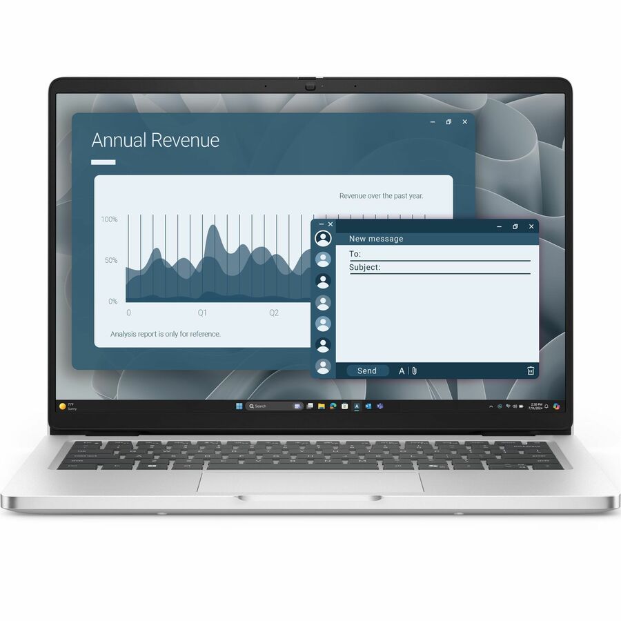 Dell Pro 14 PC14255 14" Copilot+ PC Notebook - Full HD Plus - 60 Hz - AMD Ryzen AI 7 350 - 16 GB - 512 GB SSD - English (US) Keyboard - Platinum Silver