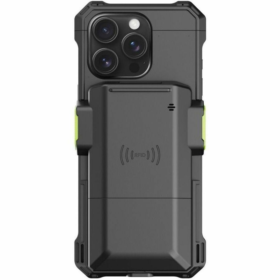 KoamTac KDC1200 ST SmartSled Scanner and Mid-range RFID Reader for iPhone 15 Plus