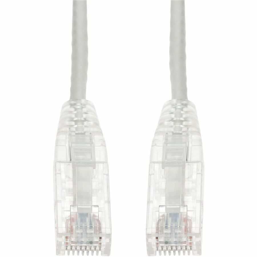 AddOn 5-Pack 10ft White CAT 6 Slim PVC Ethernet Cable Snagless Clear-Claw RJ-45 M/M Bulk Bag Packaged, No Twist Ties