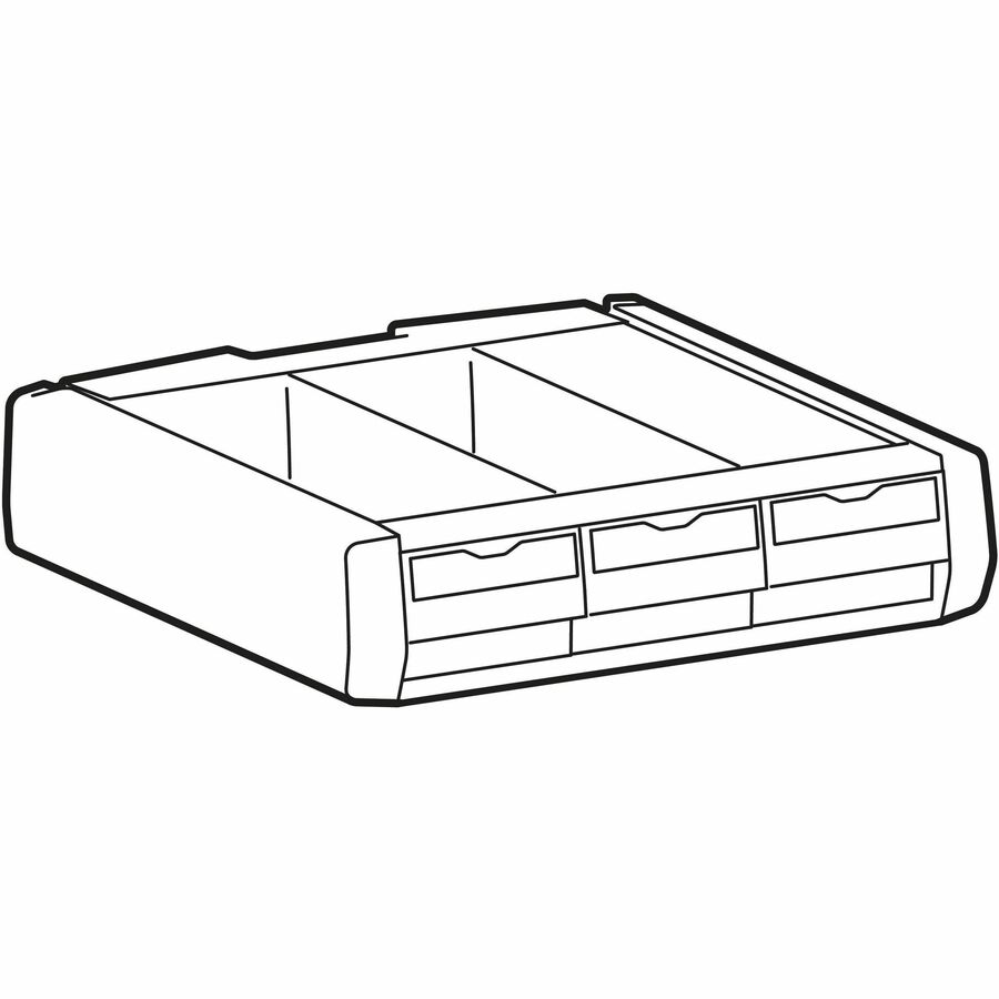 Ergotron Mosaic™ Triple Drawers, Electronic Lock