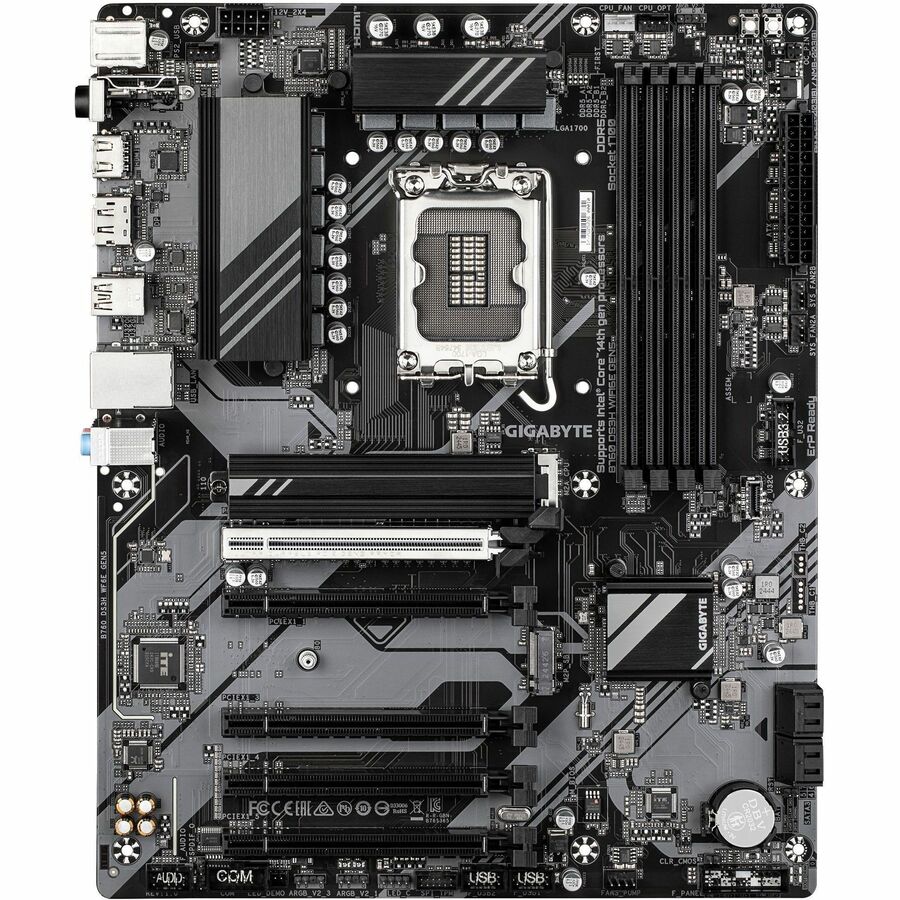 GIGABYTE Ultra Durable B760 DS3H WIFI6E GEN5 Gaming Desktop Motherboard - Intel B760 Chipset - Socket LGA-1700 - ATX