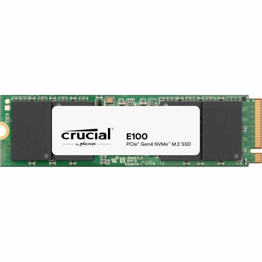 Crucial E100 2 TB Solid State Drive - M.2 2280 Internal - PCI Express NVMe (PCI Express NVMe 4.0 x4)