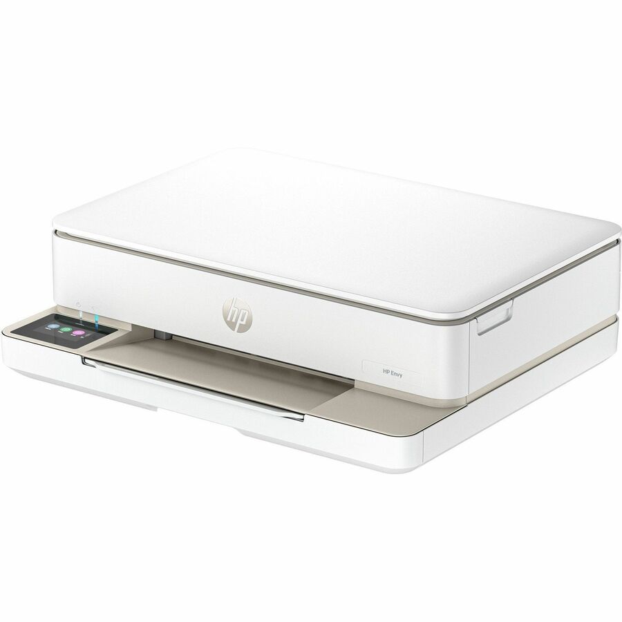 HP Envy 6155 Wired & Wireless Inkjet Multifunction Printer - Color - White/Light Portobello