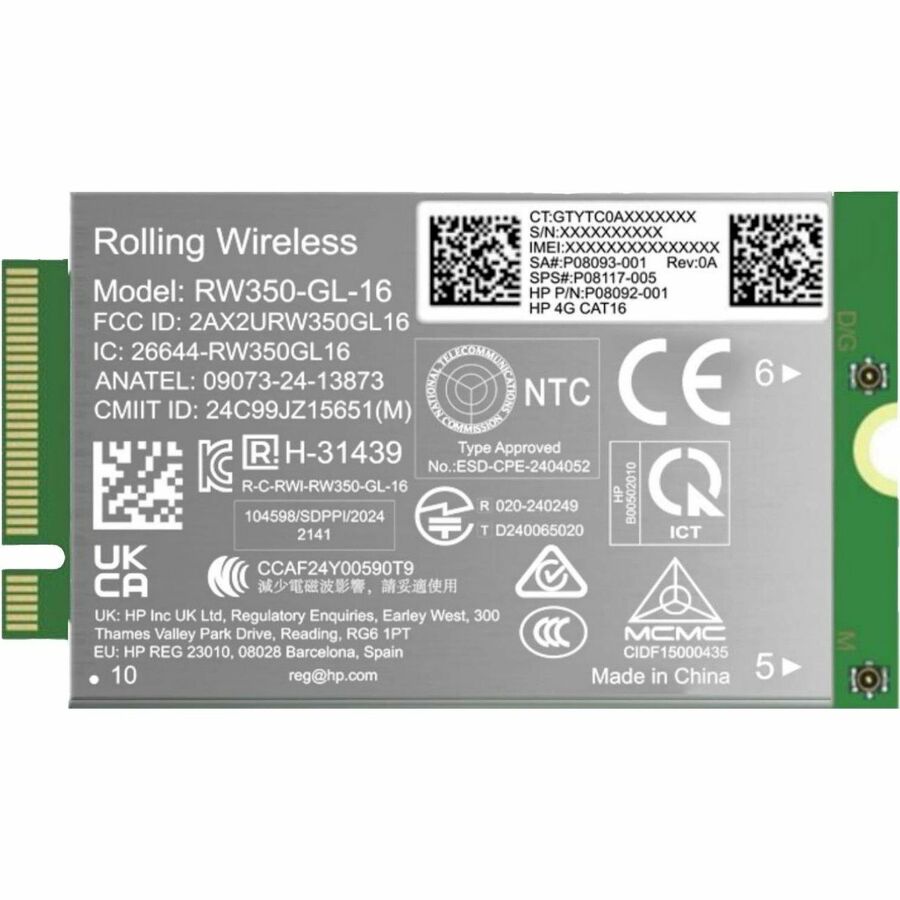 HP 4G LTE-Advanced Pro (Cat 16) WWAN (B8BD2AA)