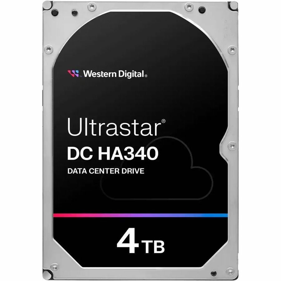 WD Ultrastar DC HA340 WUS721204BLE6L4 4 TB Hard Drive - 3.5" Internal - SATA (SATA/600) - Conventional Magnetic Recording (CMR) Method