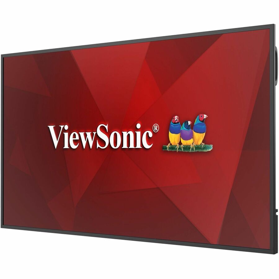 ViewSonic CDE6531 65 Inch 4K UHD Commercial Display with 500-nit Brightness, 5000:1 Contrast Ratio, OPS Slot, 8GB RAM, 32GB Storage, 16W Dual Speakers, Wifi Slot, HDMI, USB A, and USB C Inputs