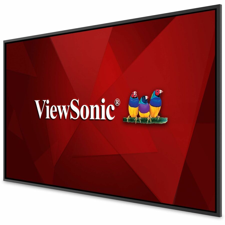 ViewSonic CDE98G3 98 Inch 4K UHD OS-Free Commercial Display with 500-nit Brightness, 1200:1 Contrast Ratio, 10W Dual Speakers, HDMI, USB C, VGA, and USB Inputs