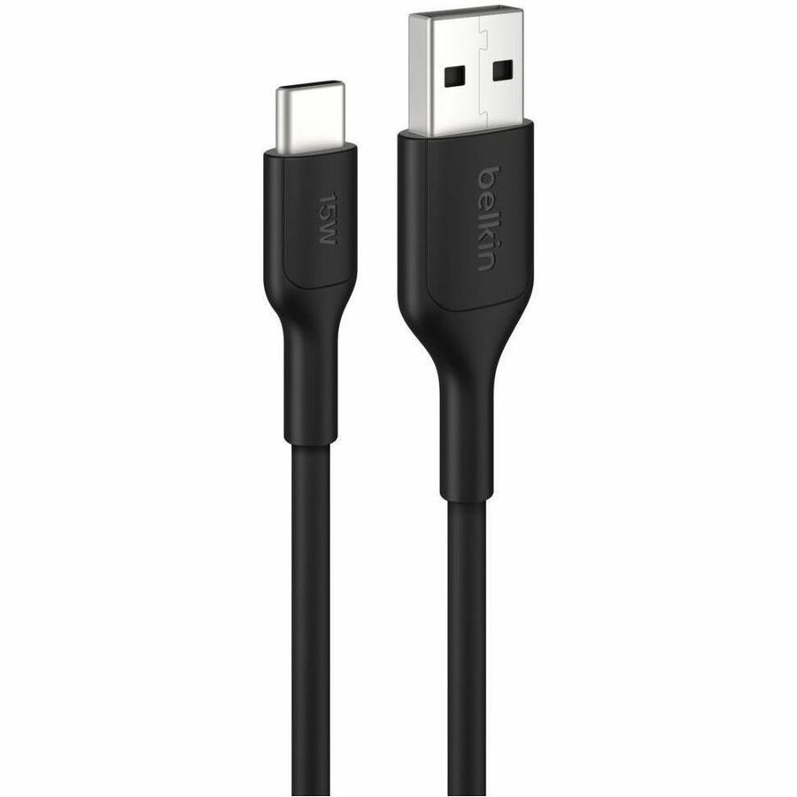Belkin BoostCharge USB-A to USB-C Cable 15W, 6.6ft/2m, Black