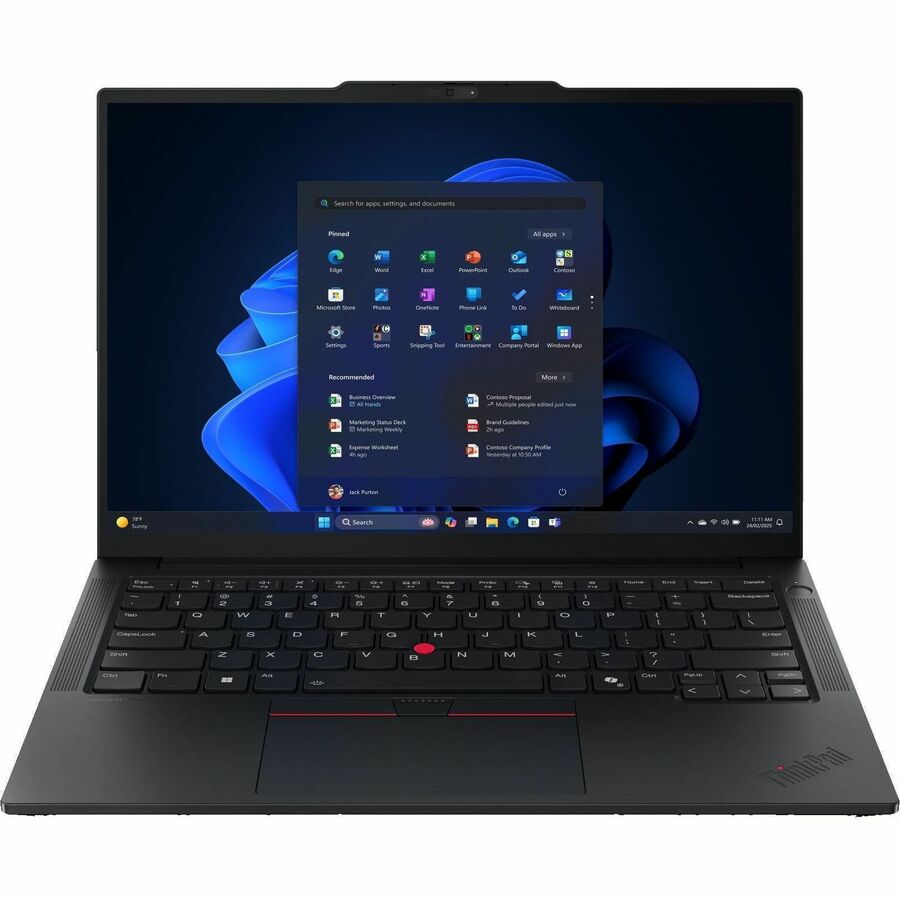 Lenovo ThinkPad E14 Gen 7 21T9002CUS 14" Touchscreen Notebook - WUXGA - 60 Hz - Intel Core 5 2nd Gen 220U - 16 GB - 512 GB SSD - English (US) Keyboard - Black