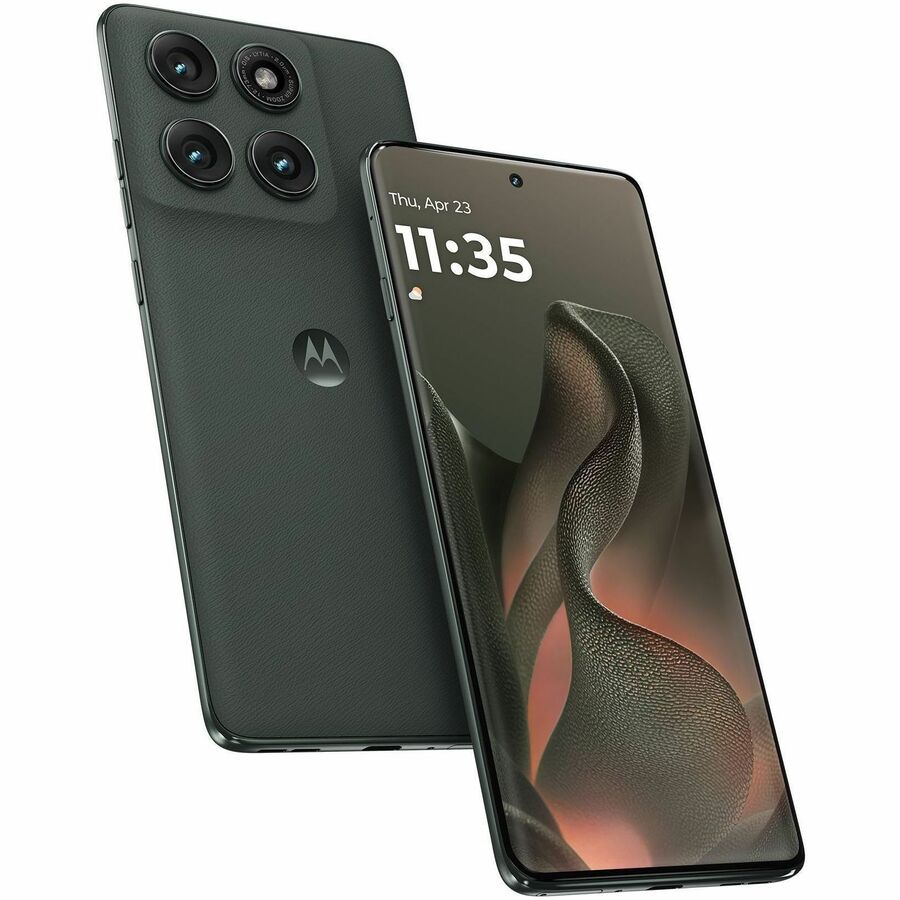 Motorola Mobility edge (2025) 256 GB Smartphone - 6.7" P-OLED Super HD 2712 x 1220 - Octa-core (Cortex A78Quad-core (4 Core) 2.60 GHz + Cortex A55 Quad-core (4 Core) 2 GHz - 8 GB RAM - Android 15 - 5G - Deep Forest