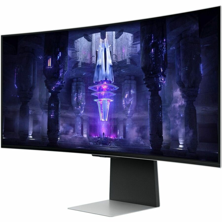 Samsung Odyssey OLED G8 S34BG850SL 34" Class UW-QHD Curved Screen Smart Gaming OLED Monitor - 21:9 - Silver