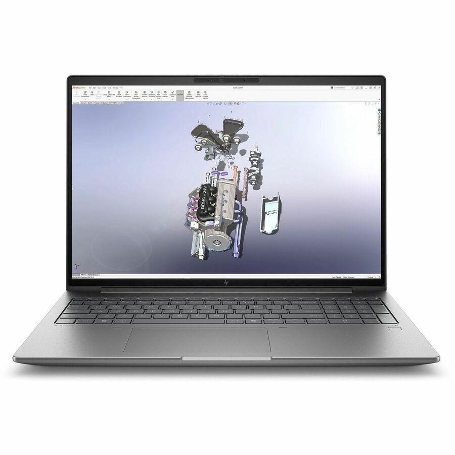 HP ZBook X G1i 16" Mobile Workstation - WQUXGA - 120 Hz - Intel Core Ultra 9 285H - vPro Technology - 64 GB - 2 TB SSD - English Keyboard - Smart Card Reader - Meteor Silver
