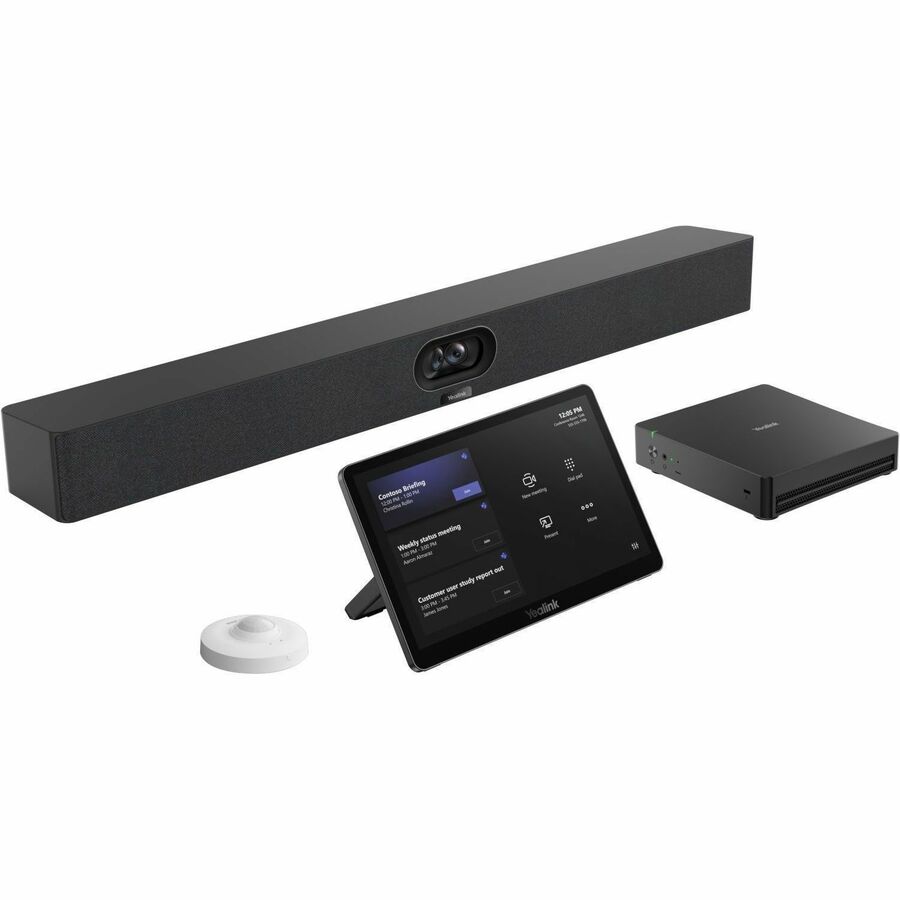 Yealink MVC S40-C5U Microsoft Teams Rooms System - For Video Conferencing, Meeting Room, Meeting Space - Large Room Size Supported - 1920 x 1080 Video (Live) - Full HD - 30 fps - 4 x Network (RJ-45) - 1 x HDMI In - 4 x HDMI Out - Audio Line In - Audio Lin