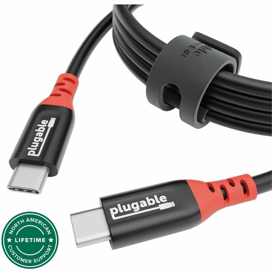 Plugable USB C to USB C Cable, Data Blocker Charge Only Cable (2m/6.6ft): 240W Safe Fast Charging