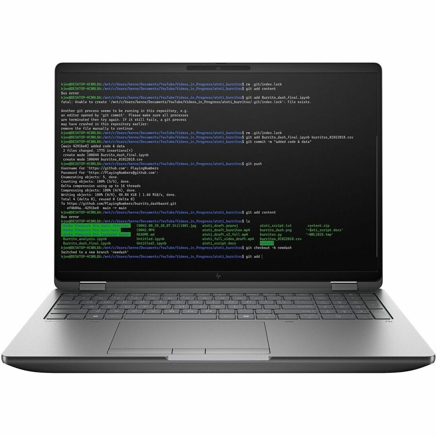 HP ZBook Fury G1i 16" Mobile Workstation - Intel Core Ultra 7 2nd Gen 265H - 32 GB - 512 GB SSD - Smart Card Reader