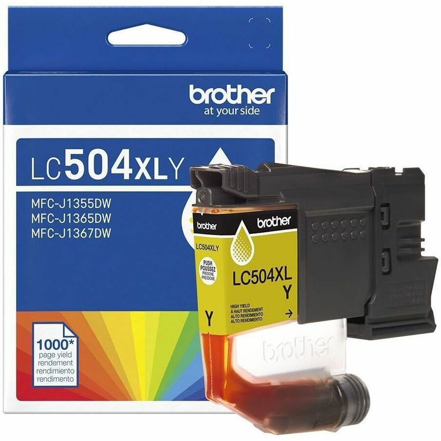 Brother LC504XLY Original High Yield Inkjet Ink Cartridge - Single Pack - Yellow - 1 Each