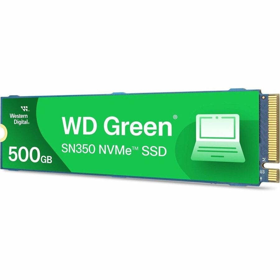 WD Green SN350 WDS500G2G0C-00CDH0 500 GB Solid State Drive - M.2 2280 Internal - PCI Express NVMe (PCI Express NVMe 3.0) - Green