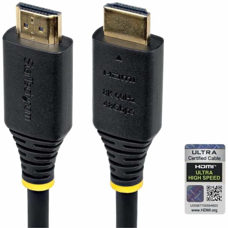 StarTech 10ft (3m) Certified Ultra High Speed HDMI Cable, 8K 60Hz/4K 120Hz, HDMI 2.1 Cable with HDR10+ / eARC, 48Gbps, 8K HDMI Cord