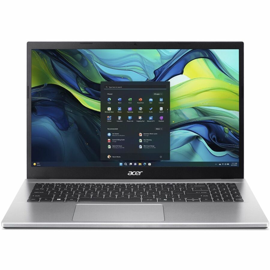 Acer Aspire Go 15 AG15-42P AG15-42P-R917 15.6" Notebook - Full HD - 60 Hz - AMD Ryzen 7 Ryzen 7000 Series 7730U - 512 GB PCI Express NVMe 4.0 SSD - US International Keyboard - Silver