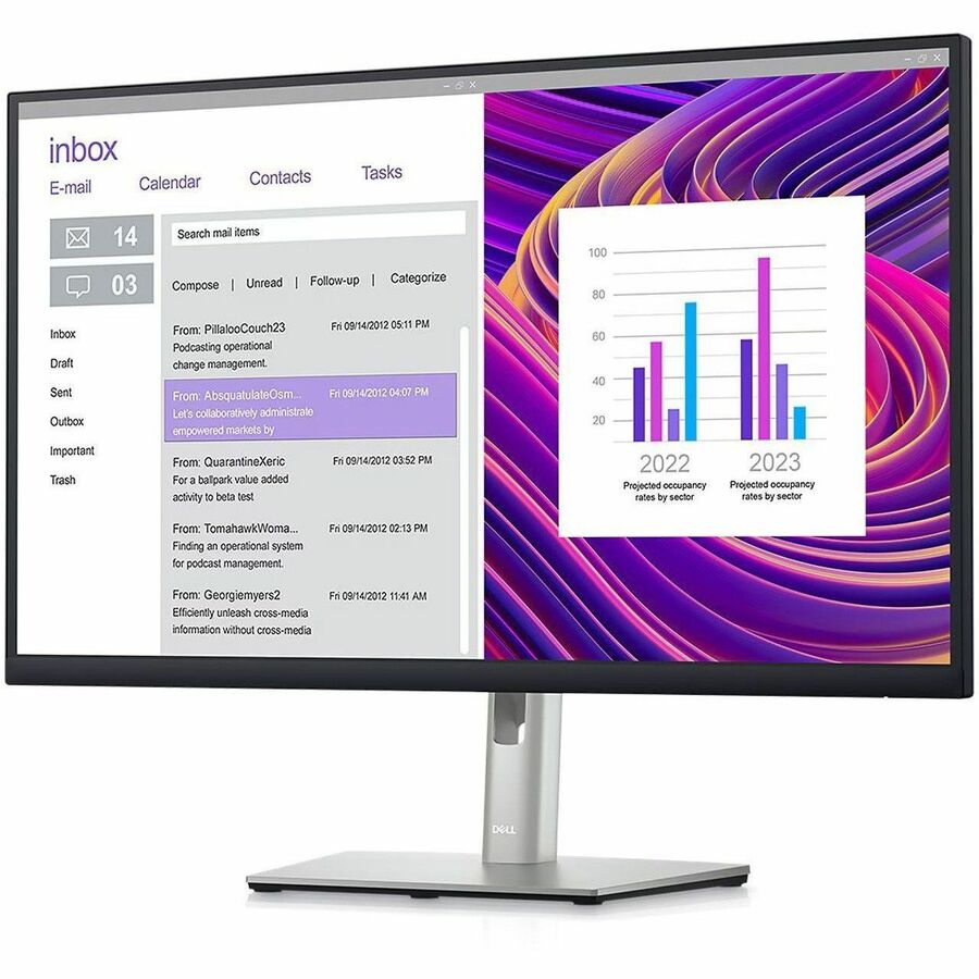 DELL SOURCING - NEW P2723DE 27" Class WQHD LED Monitor - 16:9 - Black, Silver