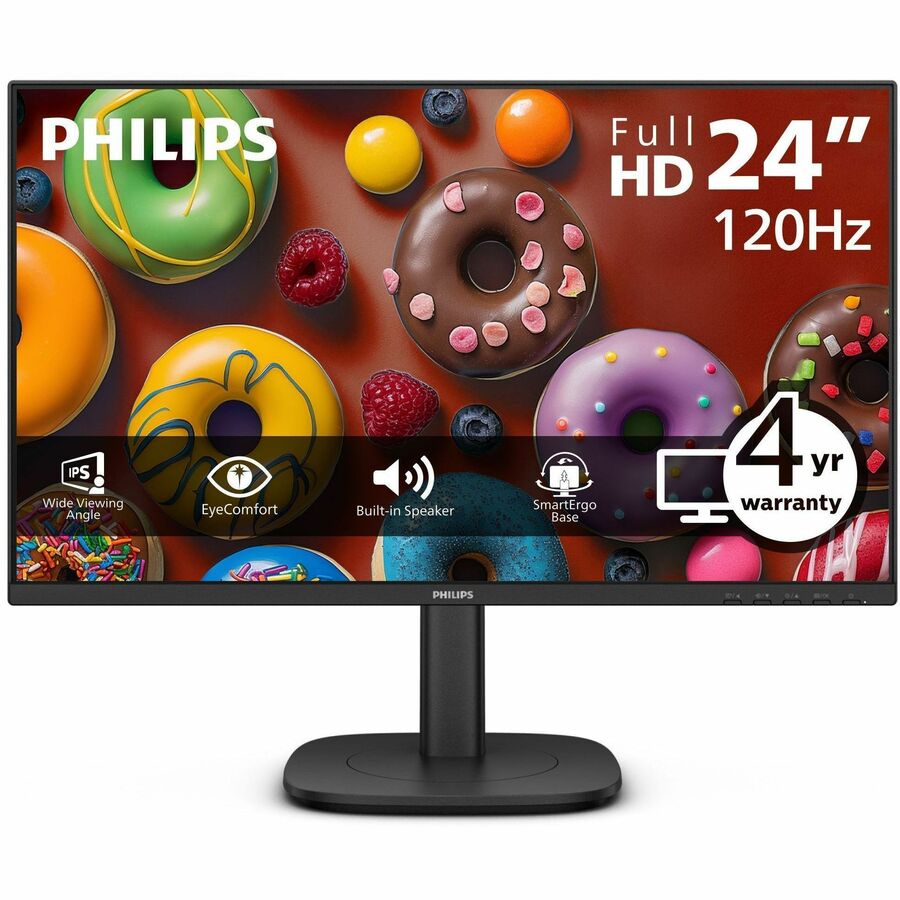 PHILIPS 24B2N3200J - 24 inch Monitor, LED, FHD, VGA, DP, HDMI, USB-Hub, 4 Year Manufacturer Warranty - 24"