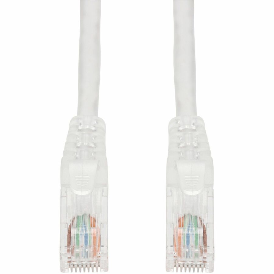 AddOn 4ft White CAT 6A PVC Ethernet Cable Snagless Easy Clear Boot TAA RJ-45 M/M
