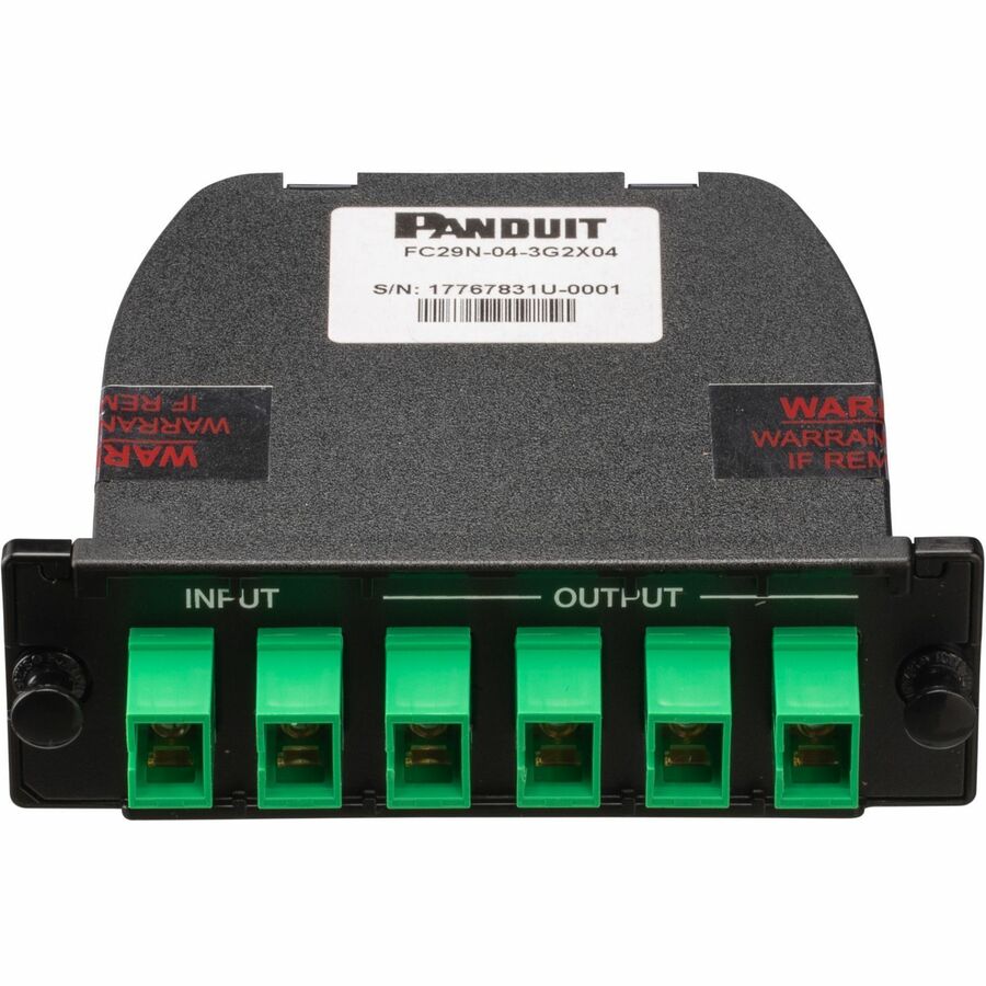 Panduit Opticom SC-APC Splitter Cassette for Optical LAN, 2X4 Split Ratio