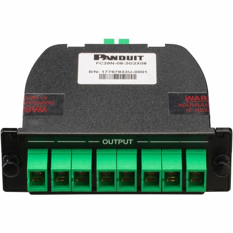 Panduit Opticom SC-APC Splitter Cassette for Optical LAN, 2X8 Split Ratio