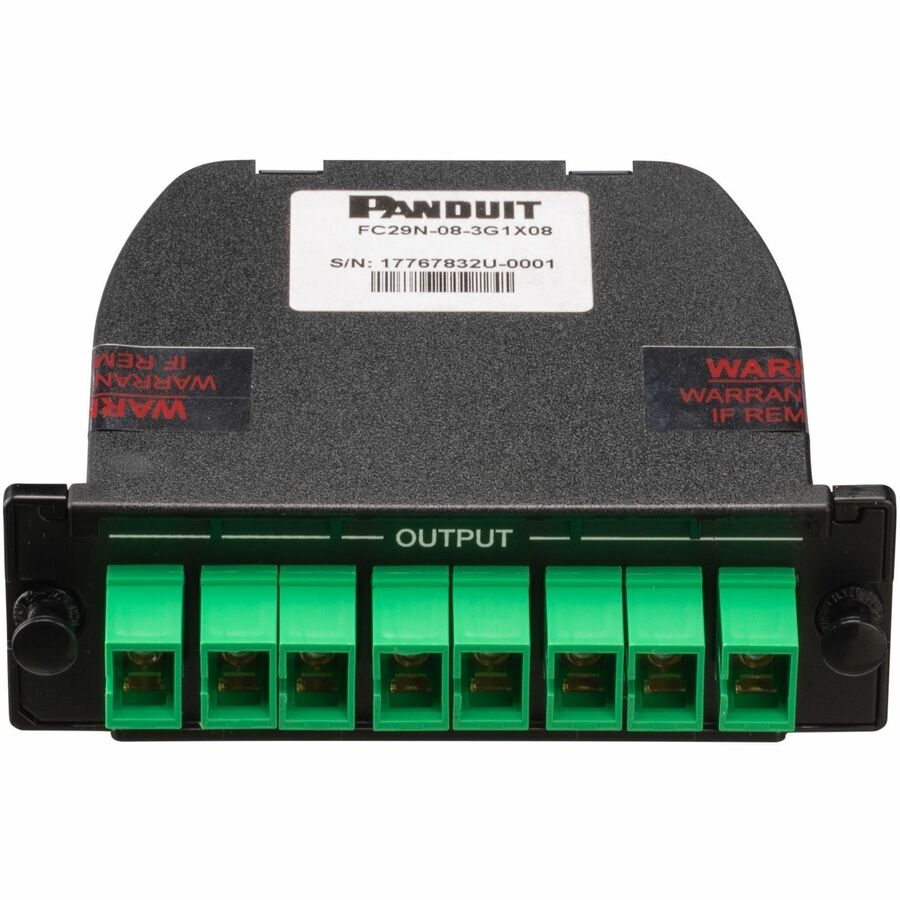 Panduit Opticom SC-APC Splitter Cassette for Optical LAN, 1X8 Split Ratio