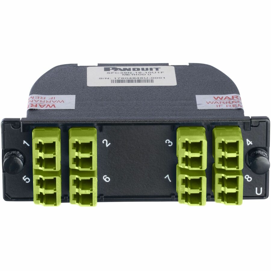 Panduit OM5, 16f, LC Duplex to MPO-16 Cassette, Std IL, U2 Polarity