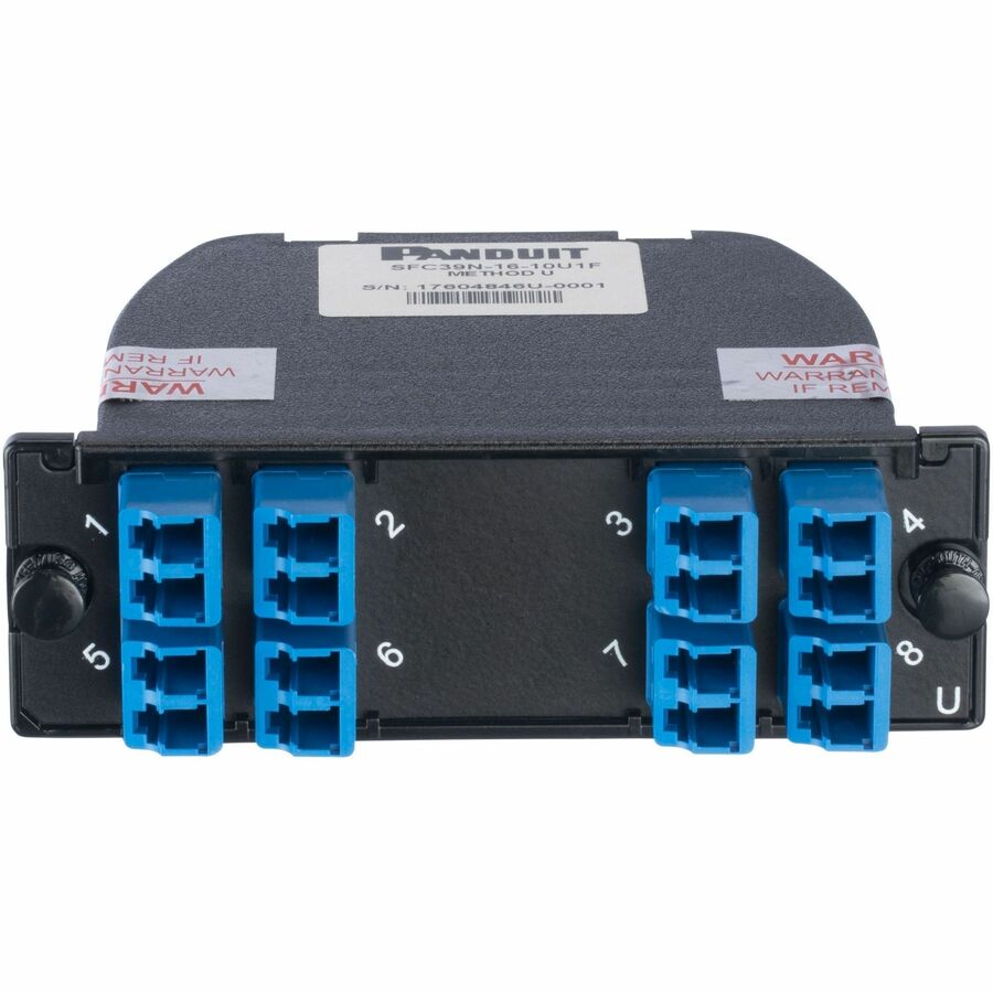 Panduit OS2, 16f, LC Duplex to MPO-16 Cassette, Std IL, U2 Polarity