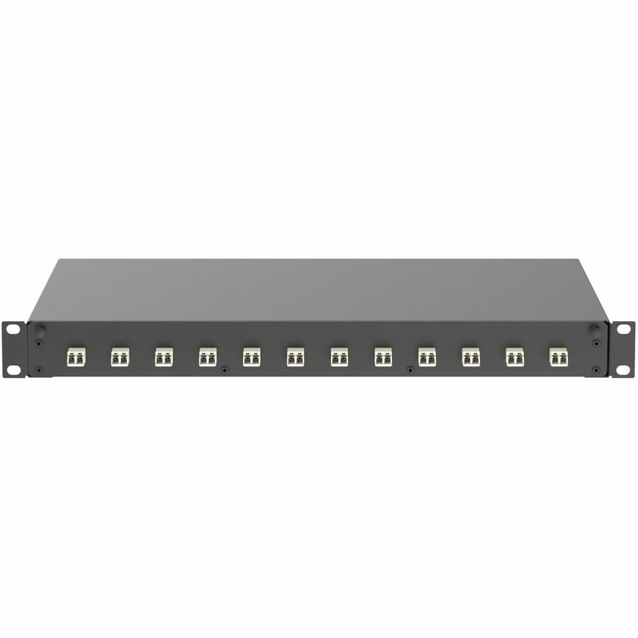 Panduit Fiber Drawer, 12 LC Dupl. Adapters, electric ivory