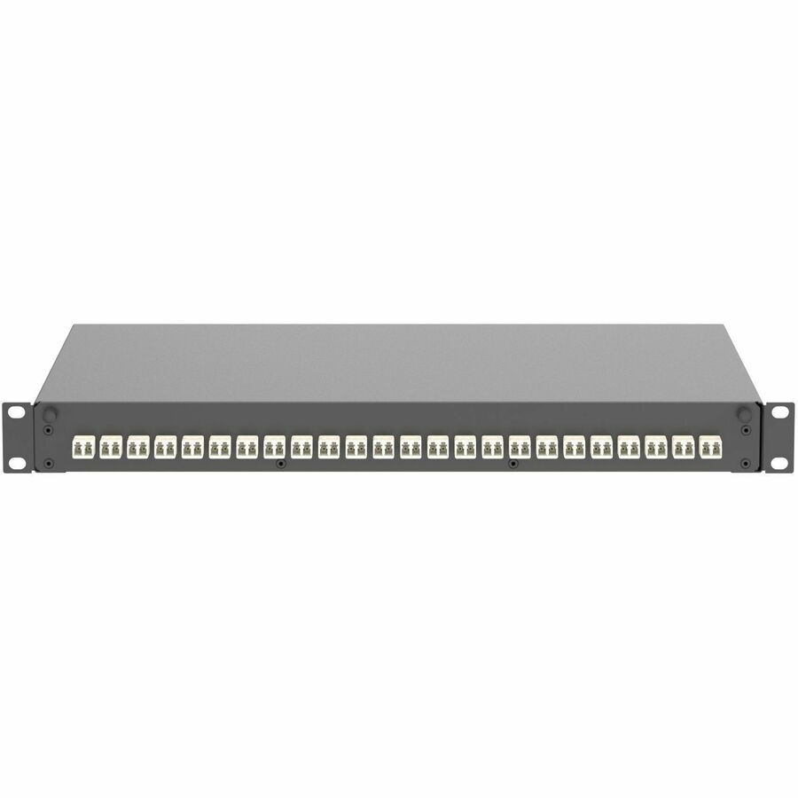 Panduit Fiber Drawer, 24 LC Dupl. Adapters, electric ivory