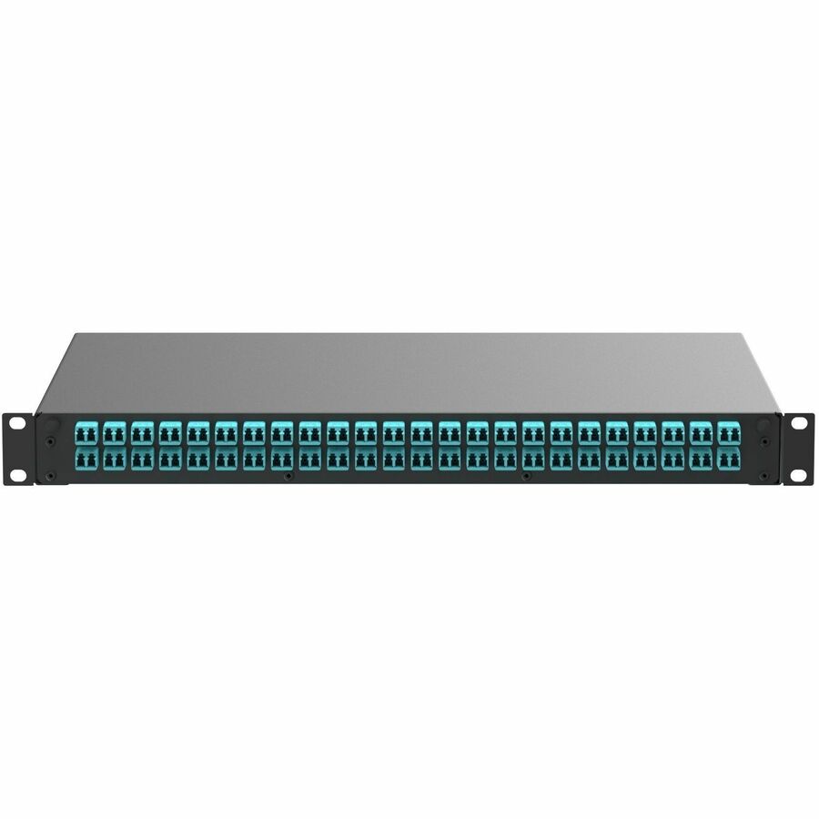 Panduit Fiber Drawer, 48 LC Duplex Adapters, Aqua
