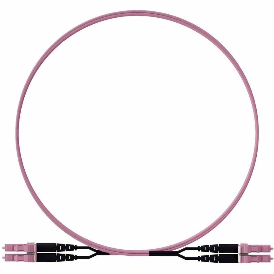 Panduit 2 Fiber, OM4+, Key/NonKey J-Rose LC Duplex, Plenum