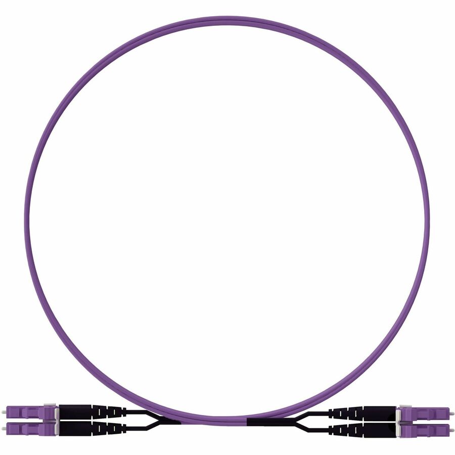 Panduit 2 Fiber, OM4+, Colored G-Violet LC Duplex, Plenum