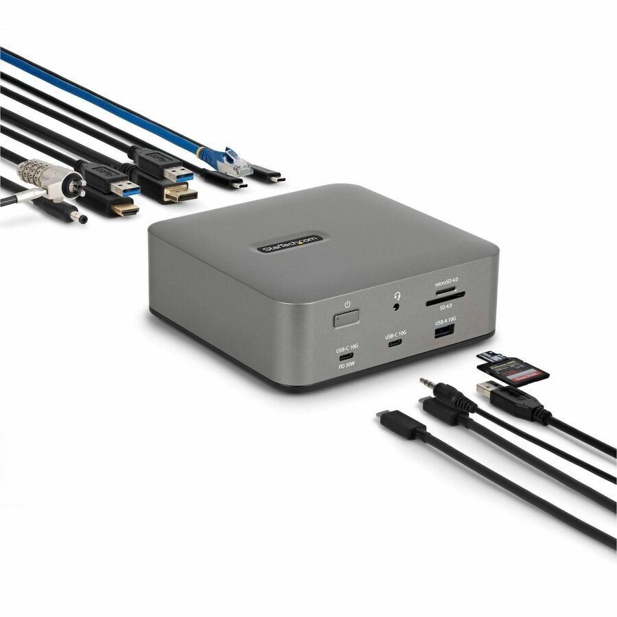 StarTech Thunderbolt 5 Universal Docking Station, Multi-Display Hub, 8K 60Hz / 4K 144Hz, 120Gbps Bandwidth Boost, 140W PD, USB 10Gbps