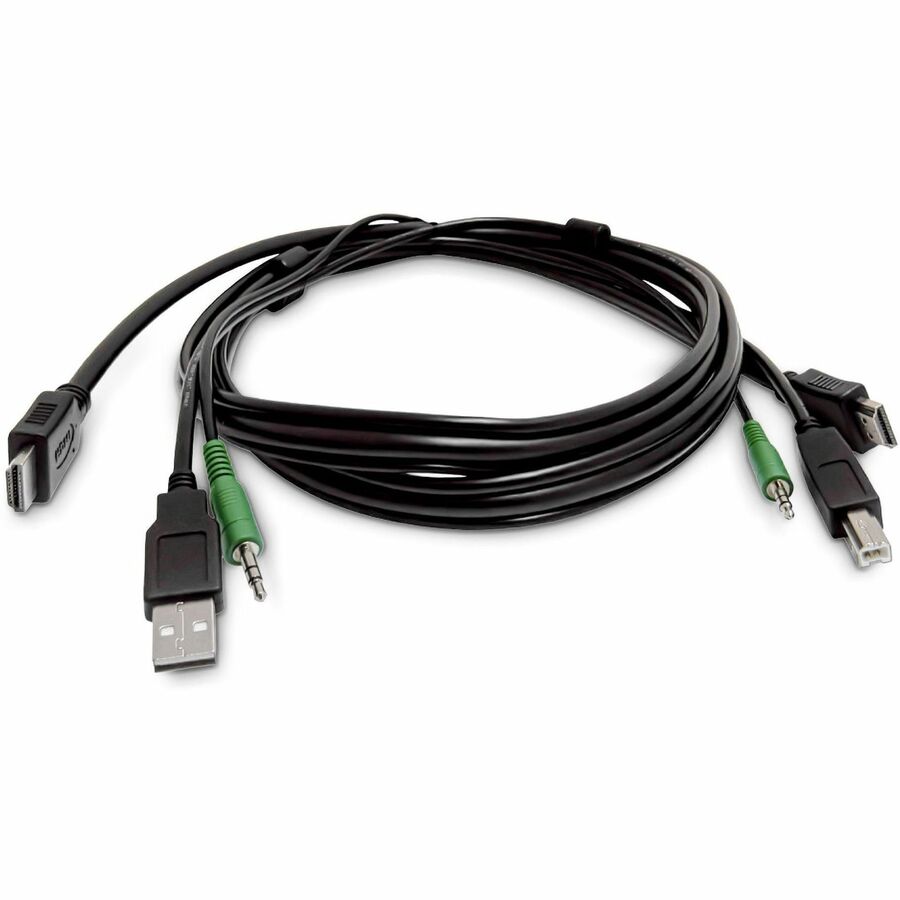 StarTech 6ft (1.8m) HDMI KVM Cable, USB 2.0, 3.5mm Audio, Universally Compatible Combo Cable for KVM Switches