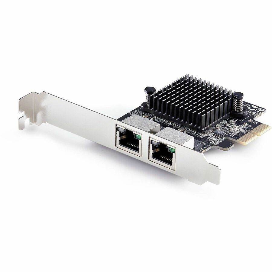 StarTech 2-Port 5G Gigabit PCIe Network Adapter Card, 5G/2.5G/1G/100M/10M, PCI Express NIC, Realtek RTL8126, Windows & Linux, TAA