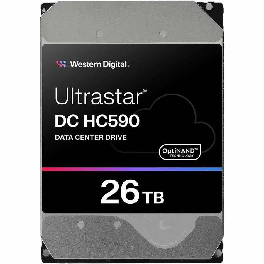 Western Digital Ultrastar DC HC590 0F65638 26 TB Hard Drive - 3.5" Internal - SAS (6Gb/s SAS) - Conventional Magnetic Recording (CMR) Method