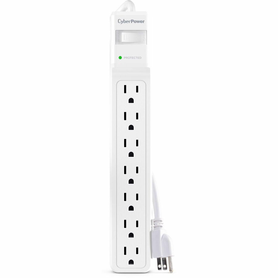 CyberPower CSB706W Essential 7 - Outlet Surge Protector with 1800 J Surge Suppression