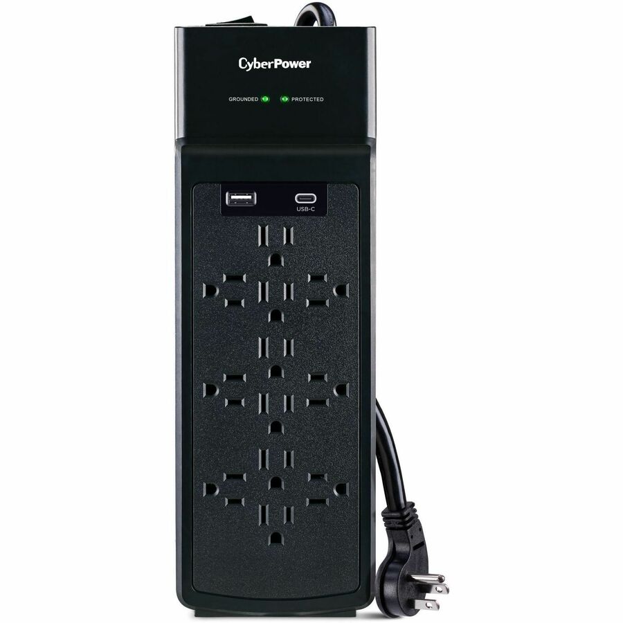 CyberPower CSP1206UC Home and Office 12 - Outlet Surge Protector with 3000 J Surge Suppression